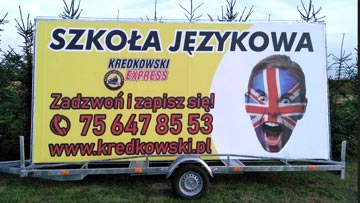 kdx przyczepa reklamowa