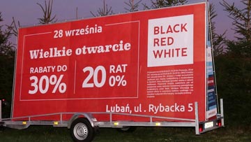 kdx przyczepa reklamowa